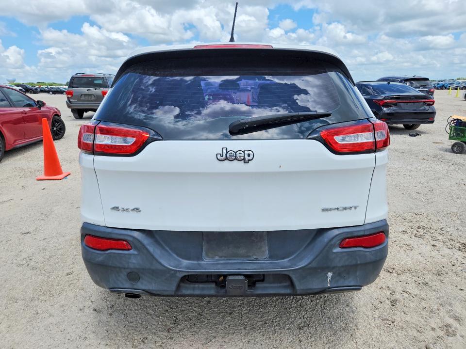 2015 Jeep Cherokee VIN 1C4PJMAB1FW588371 COPART salvage auction — SIDE, Tx - Salvage Vehicle Title, sold $1,800 on 2026-07-02 (photo 6)
