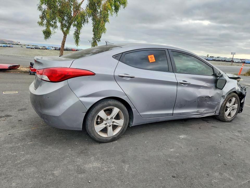 2012 Hyundai VIN KMHDH4AE8CU282392 COPART salvage auction — FRONT END, Ca - Salvage Certificate, sold $200 on 2026-07-27 (photo 3)