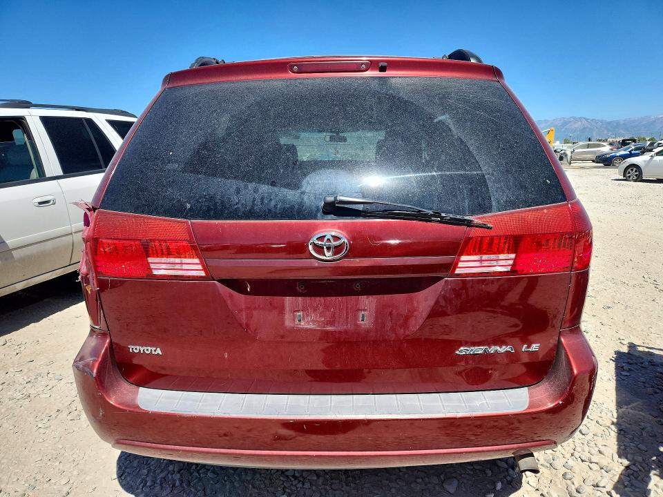 2005 Toyota Sienna VIN 5TDZA23C65S297172 COPART salvage auction — REAR END, Ut - Certificate Of Title, sold $350 on 2026-07-10 (photo 6)