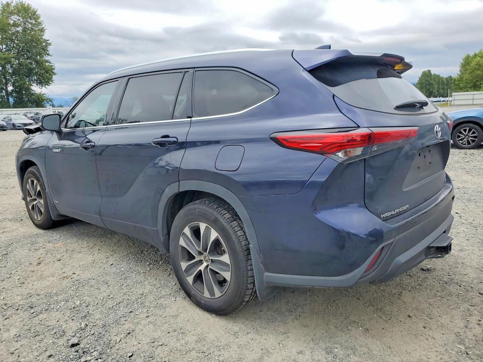 2021 Toyota Highlander VIN 5TDGBRCH3MS519139 COPART salvage auction — FRONT END, Wa - Bill Of Sale, sold $12,999 on 2026-07-27 (photo 2)