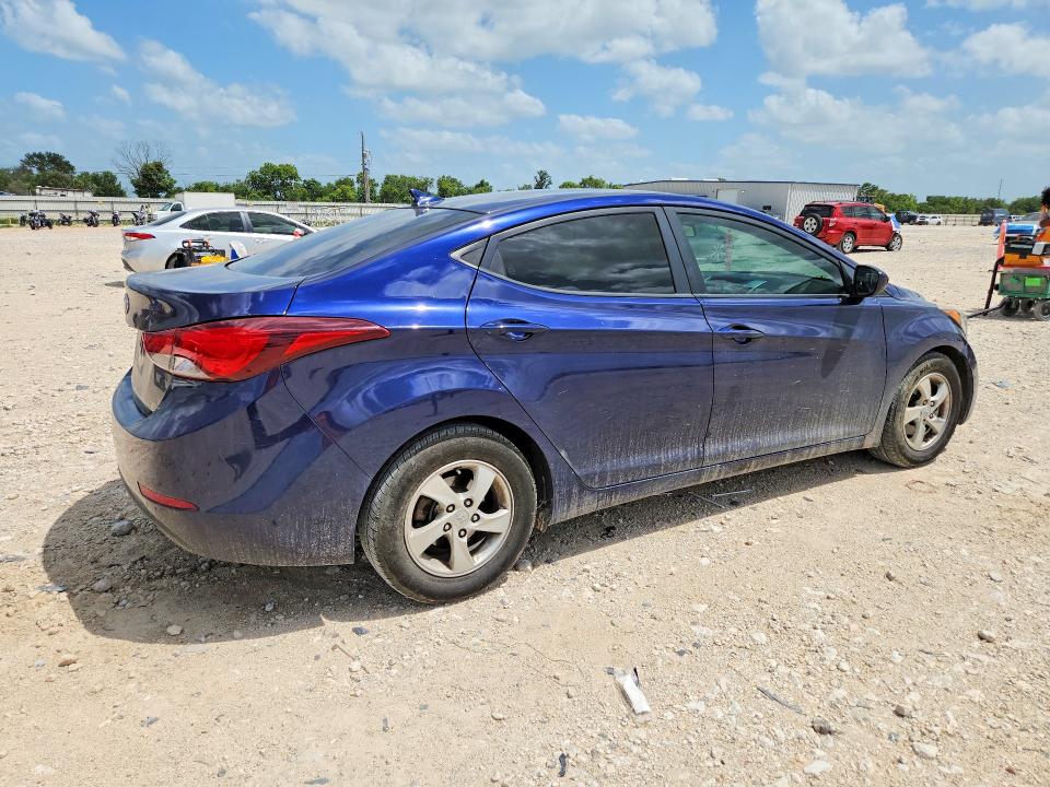 2014 Hyundai VIN 5NPDH4AE2EH533022 COPART salvage auction — UNDERCARRIAGE, Tx - Salvage Vehicle Title, sold $800 on 2026-07-09 (photo 3)