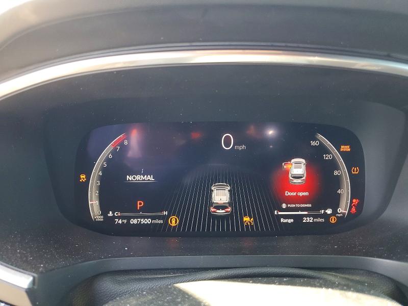 2022 Acura Mdx VIN 5J8YE1H00NL045154 COPART salvage auction — ALL OVER, Ca - Salvage Certificate, sold $8,000 on 2026-07-02 (photo 9)