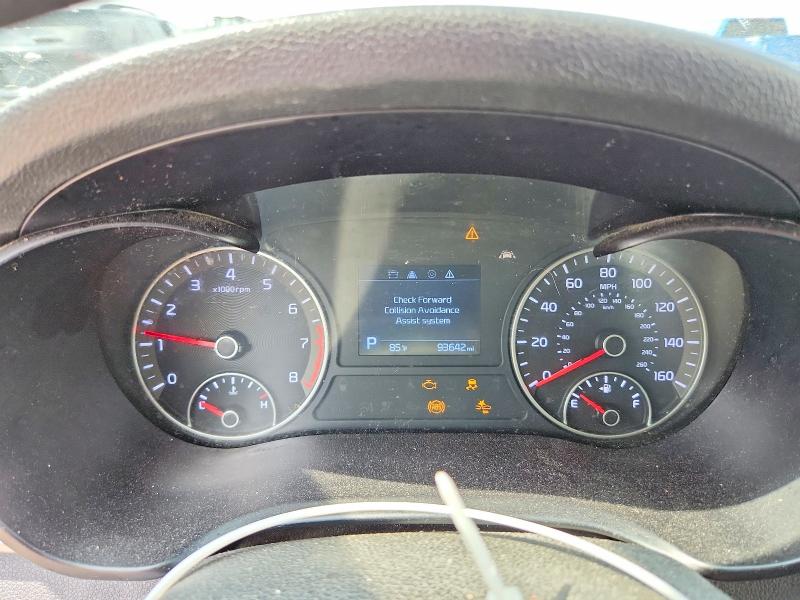 2019 Kia Optima VIN 5XXGT4L36KG307368 COPART salvage auction — FRONT END, MI - CERTIFICATE OF TITLE, sold $2,350 on 2026-07-09 (photo 9)