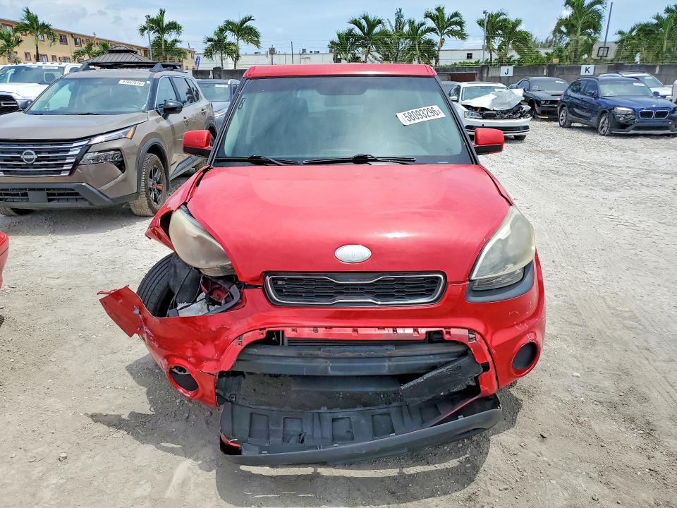 2013 Kia Soul VIN KNDJT2A59D7606010 COPART salvage auction — FRONT END, Fl - Cert Of Title Slvg Rebuildable, sold $500 on 2026-07-07 (photo 5)
