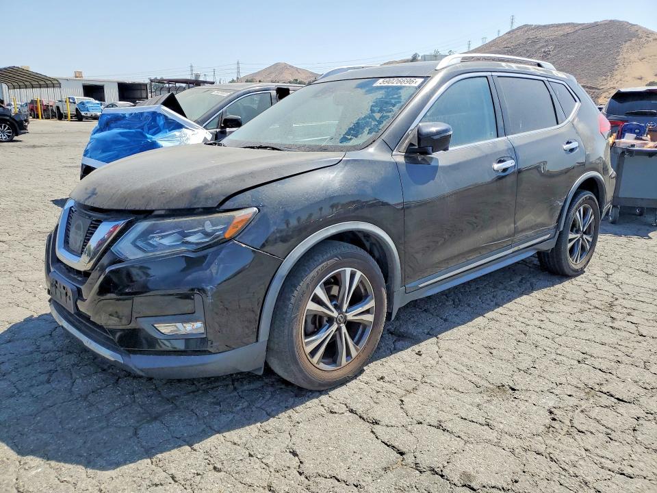 2017 Nissan Rogue VIN JN8AT2MV0HW271084 COPART salvage auction — FRONT END, Ca - Dis/Dlr/Exp Only Clean Title (P), sold $2,500 on 2026-07-06 (photo 1)