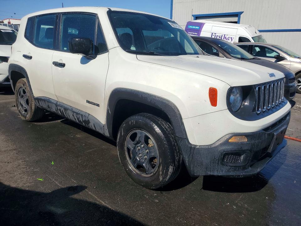 2018 Jeep Renegade VIN ZACCJBAB5JPH68557 COPART salvage auction — REAR END, Ca - Certificate Of Title, sold $3,500 on 2026-07-21 (photo 4)