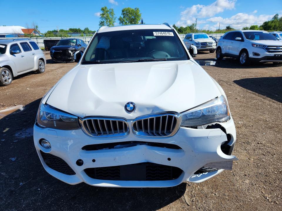 2017 BMW X3 VIN 5UXWX9C56H0T10553 COPART salvage auction — FRONT END, Oh - Cert Of Title-Salvage, sold $3,300 on 2026-07-27 (photo 5)