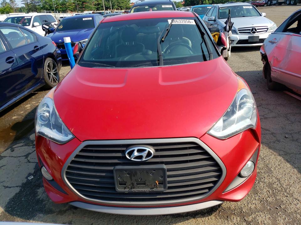2016 Hyundai Veloster VIN KMHTC6AEXGU267758 COPART salvage auction — MECHANICAL, Ct - Cert Of Title-Salvage, sold $650 on 2026-07-14 (photo 5)