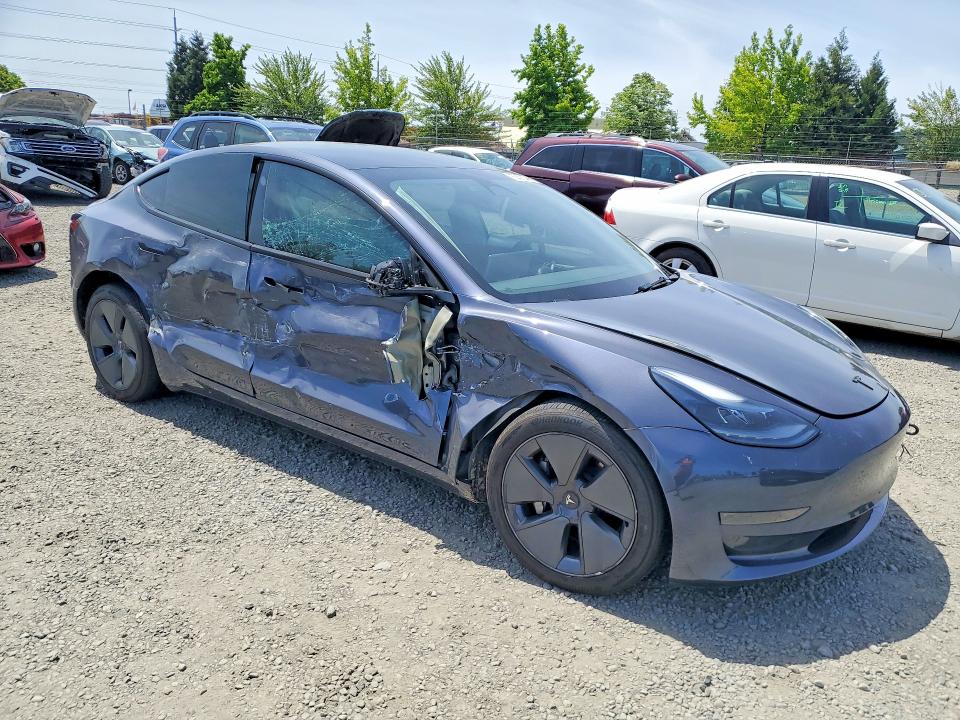 2023 Tesla Model 3 VIN 5YJ3E1EAXPF453253 COPART salvage auction — FRONT END, Or - Salvage Title Certificate, sold $200 on 2026-07-21 (photo 4)