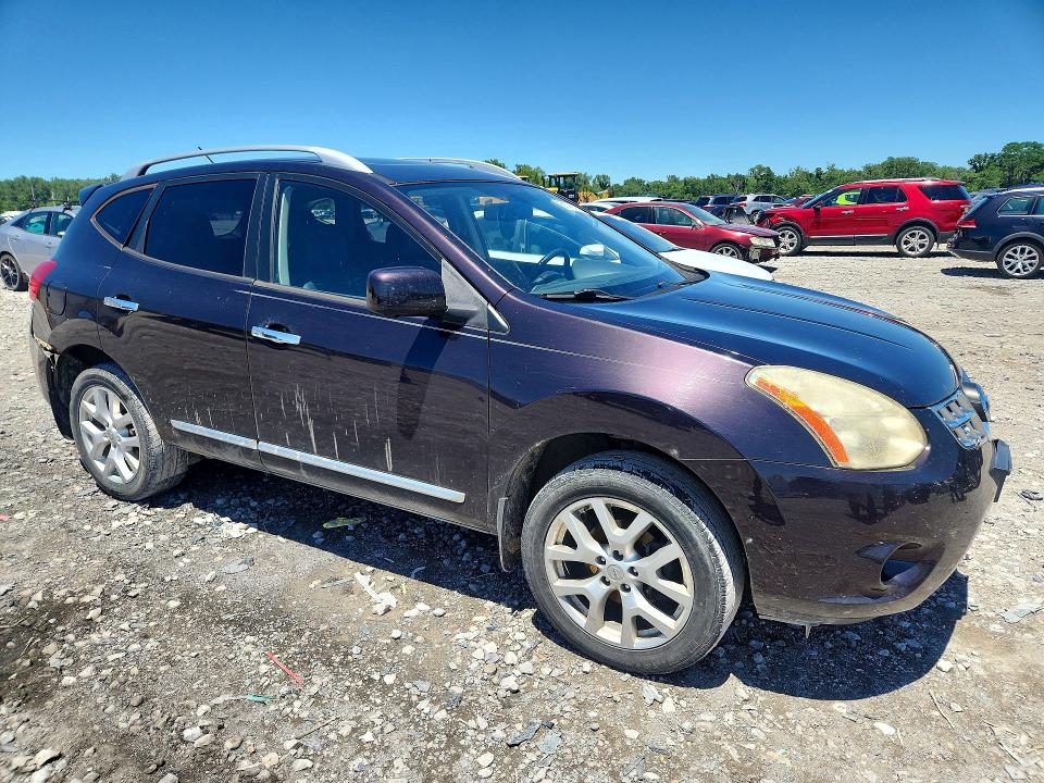 2013 Nissan Rogue VIN JN8AS5MV7DW110021 COPART salvage auction — REAR END, Il - Salvage Certificate, sold $950 on 2026-07-22 (photo 4)