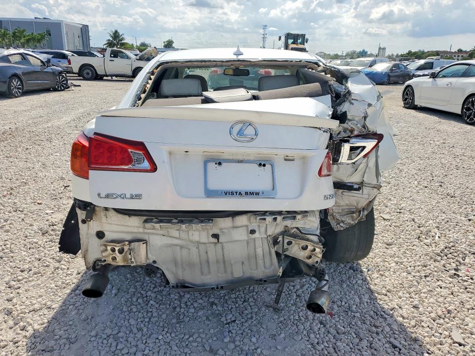 2009 Lexus Is 250 VIN JTHBK262395087978 COPART salvage auction — REAR END, FL - CERT OF TITLE SLVG REBUILDABLE, sold $400 on 2026-07-24 (photo 6)