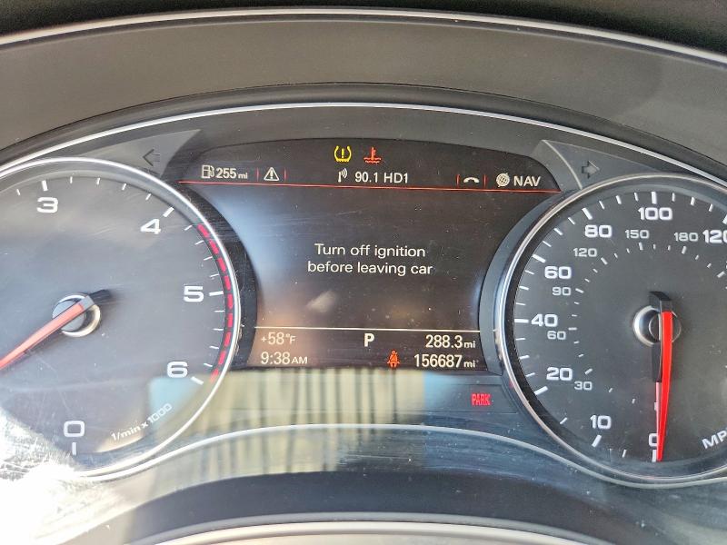 2014 Audi A6 VIN WAUHMAFC3EN120526 COPART salvage auction — FRONT END, Co - Salvage Title, sold $2,450 on 2026-09-02 (photo 9)