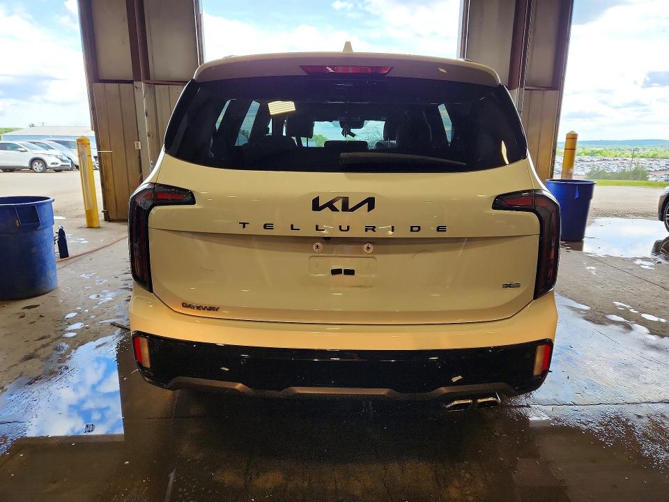 2025 Kia Telluride VIN 5XYP3DGC8SG614465 COPART salvage auction — FRONT END, Pa - Certificate Of Salvage, sold $12,300 on 2026-07-07 (photo 6)