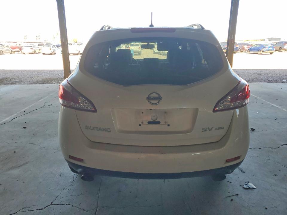 2014 Nissan Murano VIN JN8AZ1MW3EW523861 COPART salvage auction — MINOR DENT/SCRATCHES, Az - Certificate Of Title, sold $225 on 2026-07-27 (photo 6)