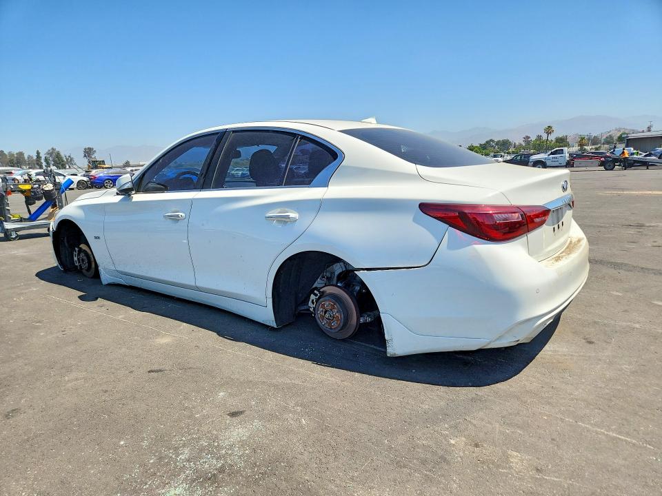 2018 Infiniti Q50 VIN JN1EV7AP2JM362758 COPART salvage auction — VANDALISM, Ca - Salvage Certificate, sold $4,350 on 2026-07-15 (photo 2)
