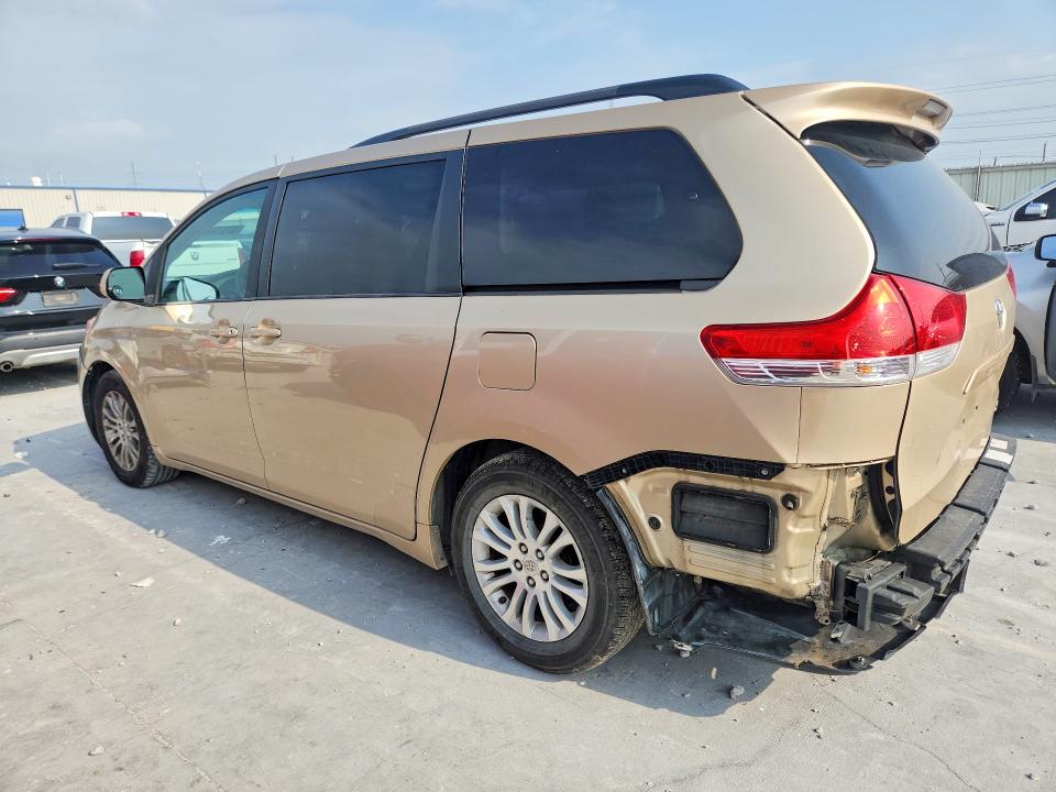 2012 Toyota VIN 5TDYK3DC6CS238892 COPART salvage auction — FRONT END, TX - SALVAGE VEHICLE TITLE, sold $1,850 on 2026-07-24 (photo 2)