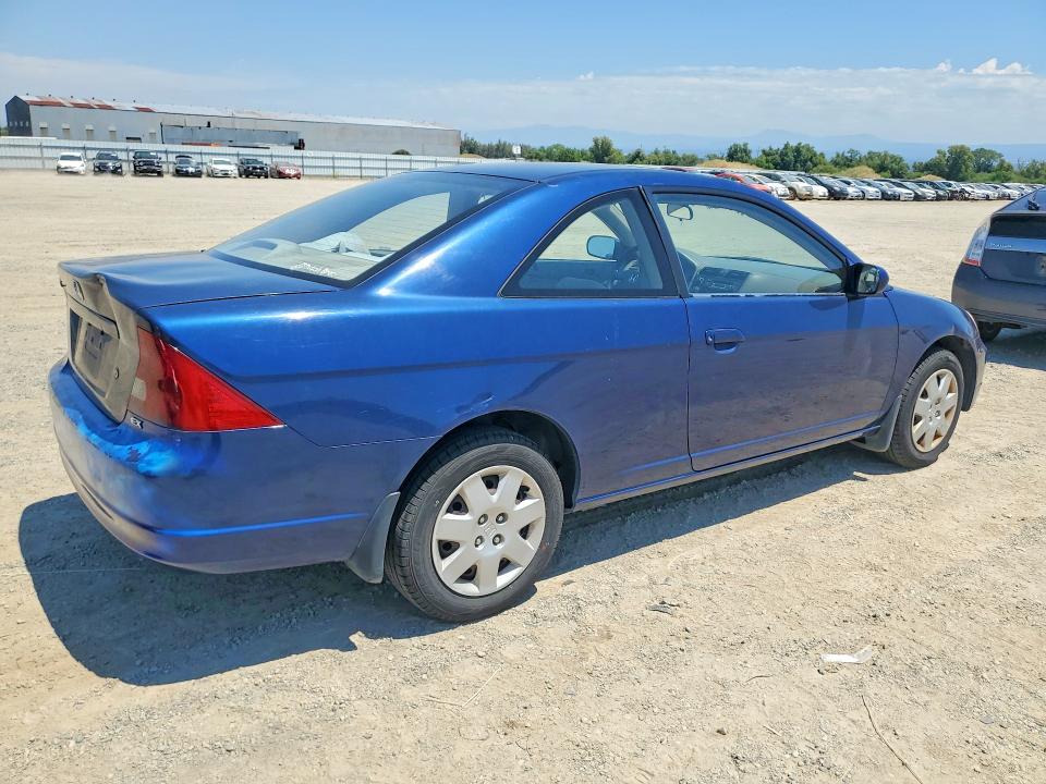 2001 Honda Civic VIN 1HGEM21931L071651 COPART salvage auction — REAR END, Ca - Dis/Dlr/Exp Only Clean Title, sold $375 on 2026-07-10 (photo 3)