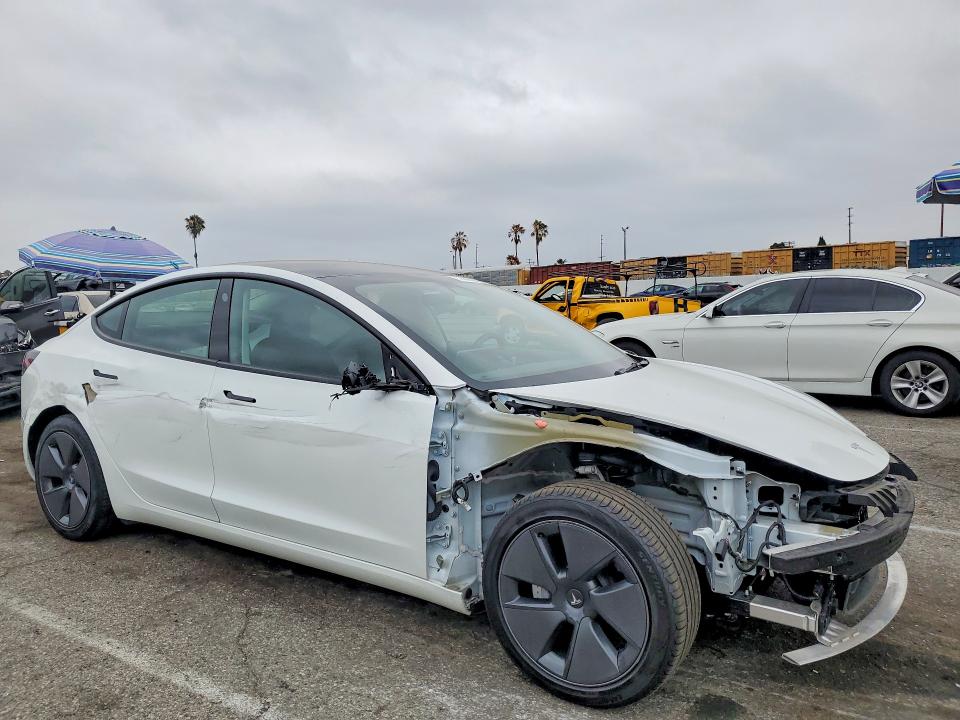 2023 Tesla VIN 5YJ3E1EA4PF544051 COPART salvage auction — FRONT END, Ca - Salvage Certificate, sold $7,200 on 2026-07-21 (photo 4)
