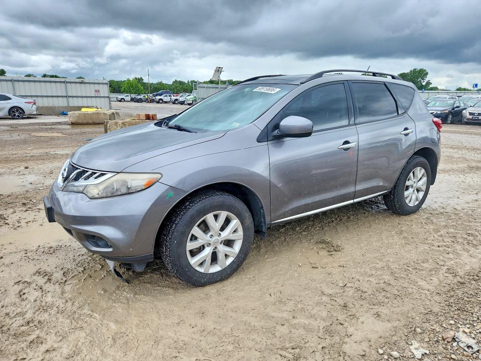 2013 Nissan Murano VIN JN8AZ1MW0DW301194 COPART salvage auction — FRONT END, MO - SALVAGE CERTIFICATE OF TITLE, sold $525 on 2026-07-28 (photo 1)