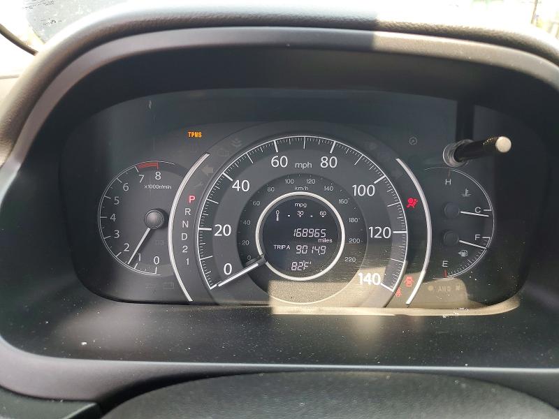 2013 Honda Cr-v VIN 2HKRM4H71DH603374 COPART salvage auction — FRONT END, Co - Public - Salvage Title, sold $2,800 on 2026-07-09 (photo 9)