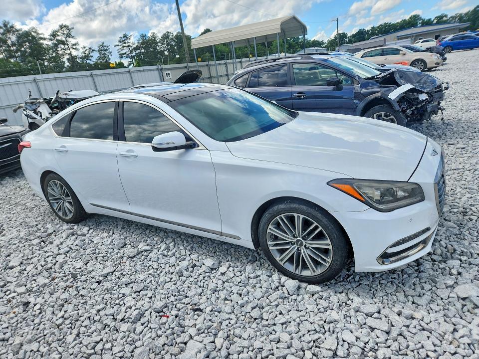 2018 Genesis G80 VIN KMHGN4JE8JU227623 COPART salvage auction — NORMAL WEAR, Tx - Certificate Of Title, sold $4,600 on 2026-07-14 (photo 4)
