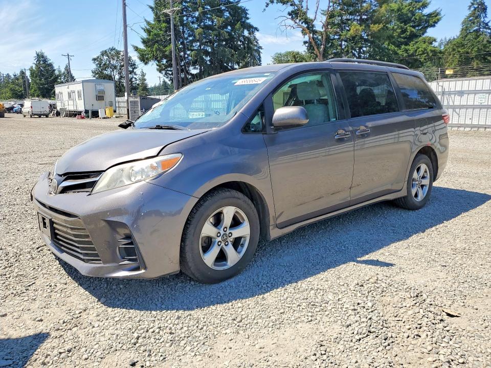 2018 Toyota Sienna VIN 5TDKZ3DC6JS921352 COPART salvage auction — FRONT END, Wa - Bill Of Sale, sold $3,300 on 2026-07-10 (photo 1)