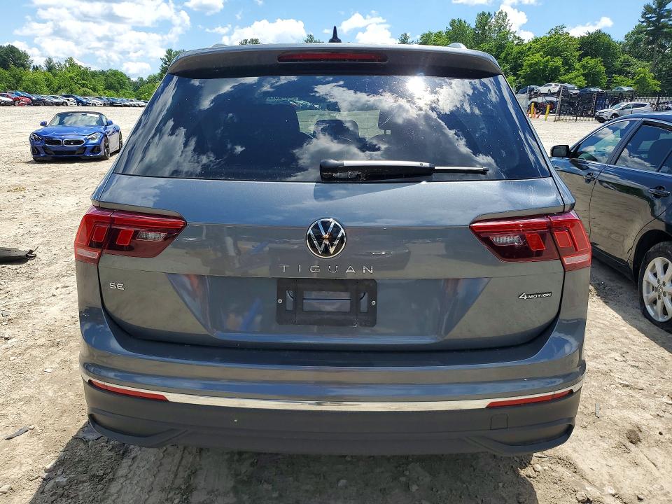 2024 Volkswagen Tiguan VIN 3VV2B7AX8RM187071 COPART salvage auction — FRONT END, Ma - Cert Of Title-Salvage, sold $11,600 on 2026-08-27 (photo 6)