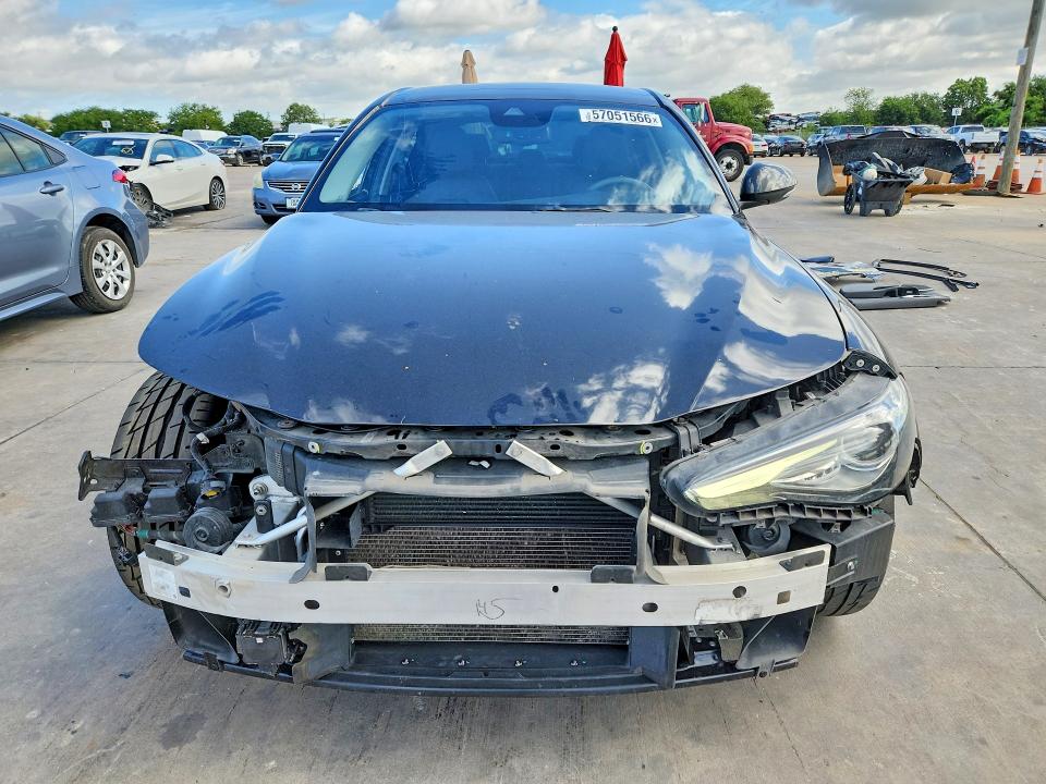 2018 Alfa romeo Giulia VIN ZARFAEEN0J7597447 COPART salvage auction — FRONT END, Tx - Salvage Vehicle Title, sold $5,100 on 2026-08-20 (photo 5)