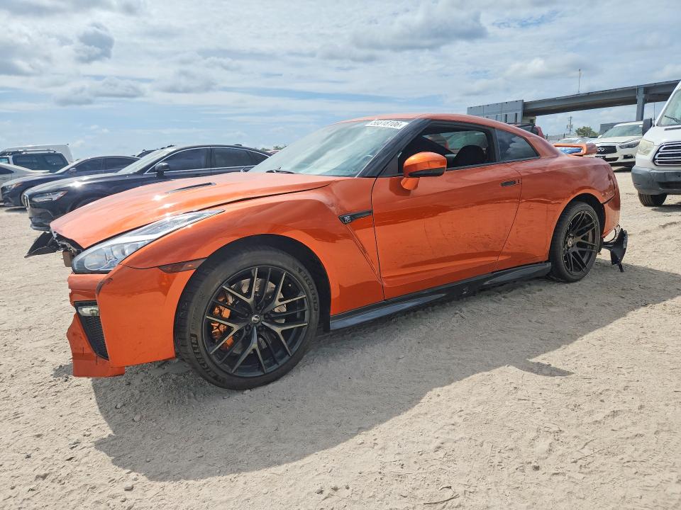 2018 Nissan Gt-r VIN JN1AR5EFXJM710234 COPART salvage auction — FRONT END, Fl - Cert Of Title Slvg Rebuildable, sold $70,000 on 2026-07-16 (photo 1)