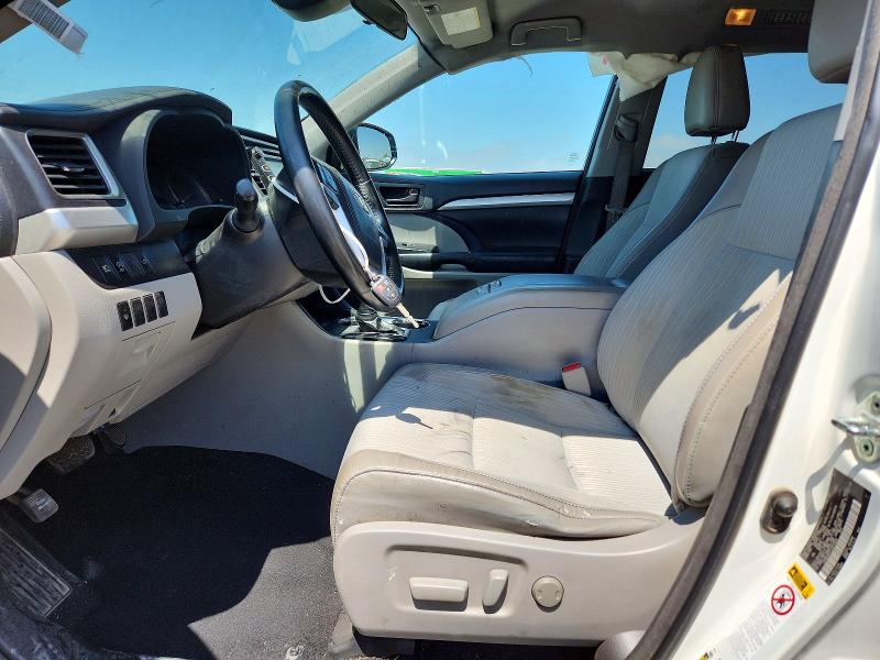 2018 Toyota Highlander VIN 5TDBZRFH1JS819503 COPART salvage auction — FRONT END, Ca - Salvage Certificate, sold $5,900 on 2026-07-14 (photo 7)