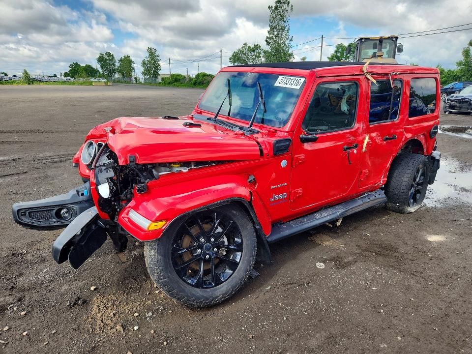 2024 Jeep Wrangler / VIN 1C4RJXP60RW198709 COPART salvage auction — FRONT END, Qc - Irrecuperable, sold $5,000 on 2026-08-18 (photo 1)