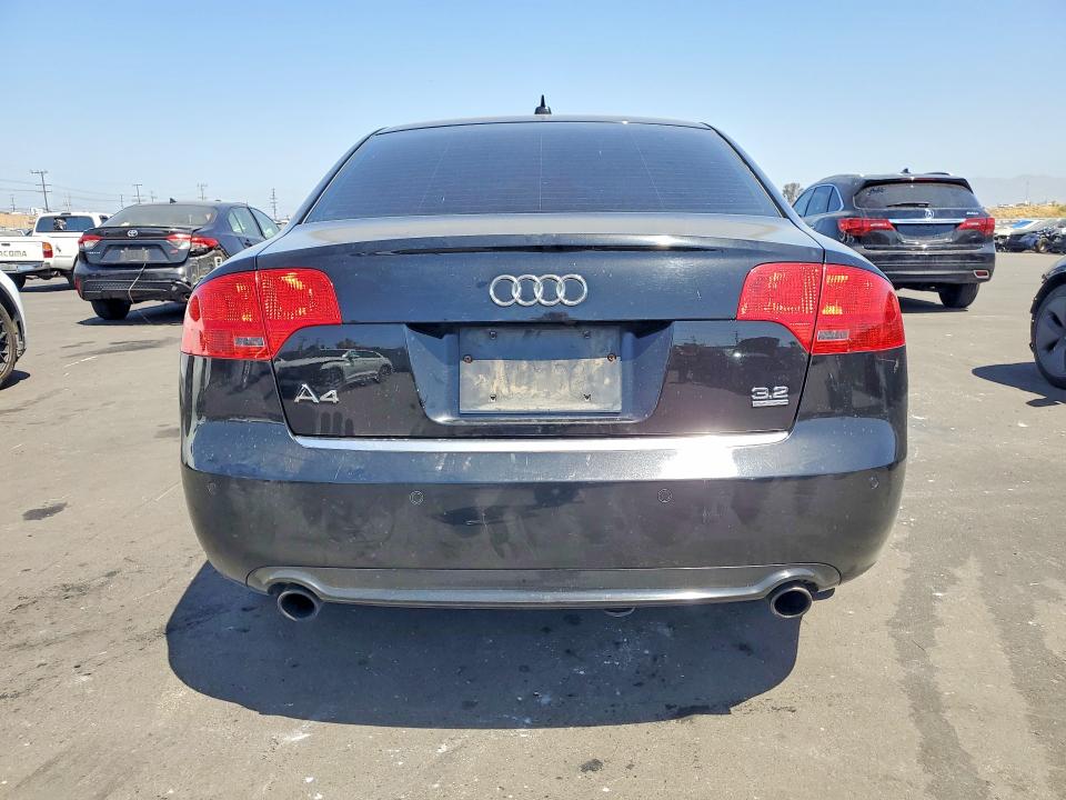 2008 Audi A4 VIN WAUDH78E38A140811 COPART salvage auction — FRONT END, CA - SALVAGE CERTIFICATE, sold $400 on 2026-07-08 (photo 6)