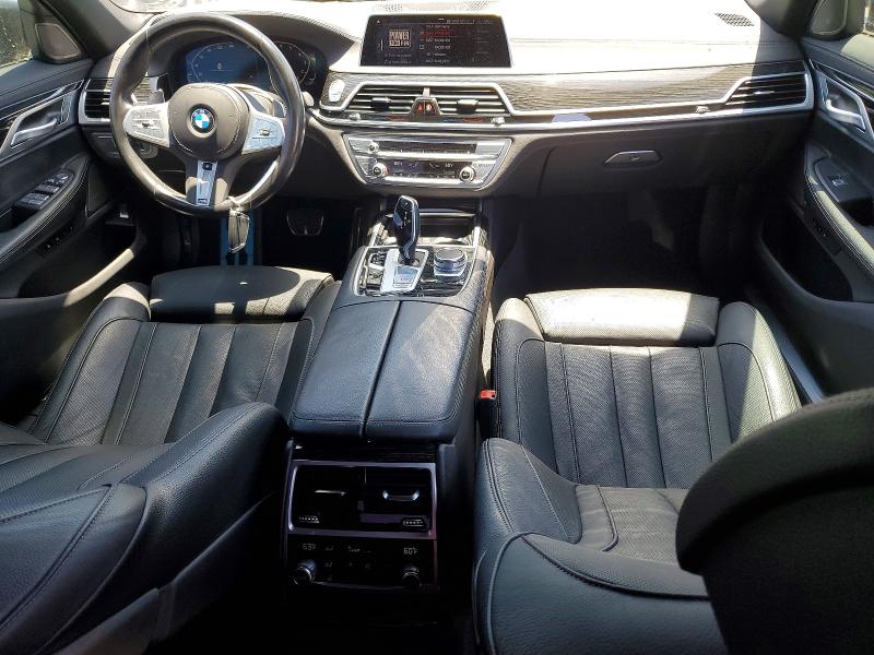 2022 BMW 7er VIN WBA7T2C01NCJ61120 COPART salvage auction — REAR END, Ca - Salvage Certificate, sold $26,000 on 2026-08-19 (photo 8)