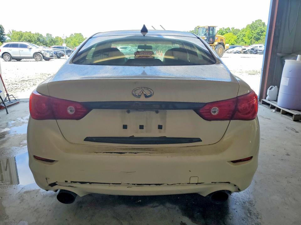 2015 Infiniti Q50 VIN JN1BV7AR8FM394397 COPART salvage auction — MINOR DENT/SCRATCHES, NC - DEALER ONLY CLEAN TITLE, sold $200 on 2026-07-21 (photo 6)