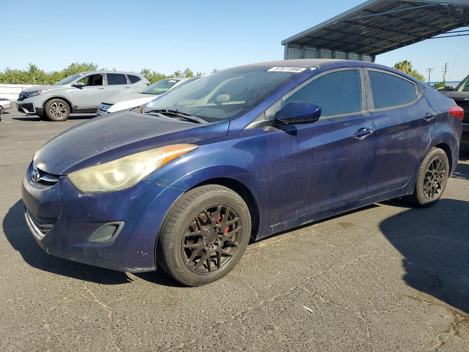 2011 Hyundai Elantra VIN 5NPDH4AE2BH042994 COPART salvage auction — VANDALISM, Ca - Salvage Certificate, sold $650 on 2026-07-27 (photo 1)