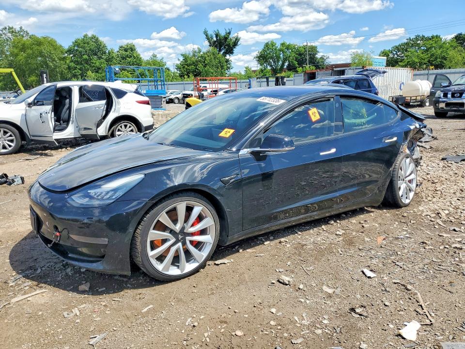 2018 Tesla Model 3 VIN 5YJ3E1EB6JF188119 COPART salvage auction — REAR END, Il - Salvage Certificate, sold $4,150 on 2026-07-29 (photo 1)