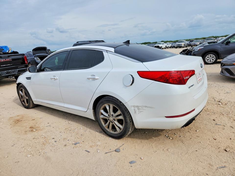 2013 Kia Optima VIN 5XXGN4A70DG182855 COPART salvage auction — FRONT END, Tx - Salvage Vehicle Title, sold $300 on 2026-07-16 (photo 2)