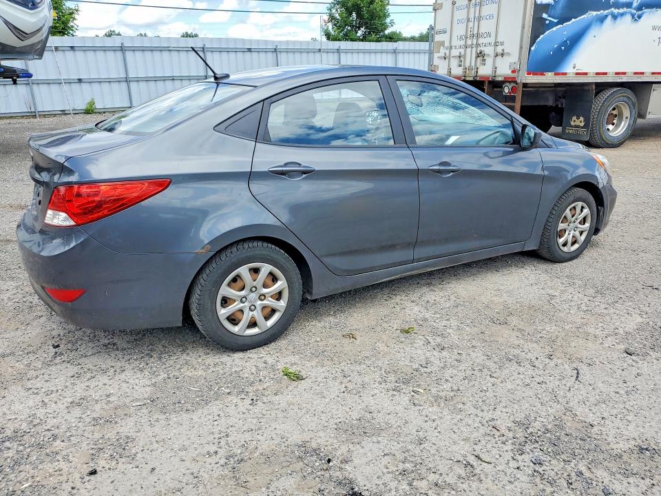 2012 Hyundai Accent VIN KMHCT4AE2CU240830 COPART salvage auction — FRONT END, ON - PERMIT NO BRAND - UNFIT, sold $450 on 2026-07-16 (photo 3)