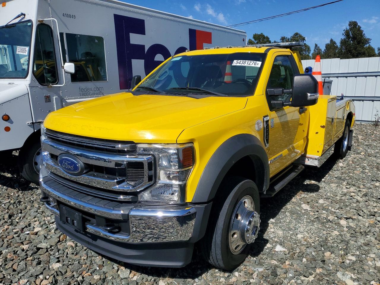 2021 Ford F550 VIN 1FDUF5GTXMDA06640 COPART salvage auction — Side, CA - DIS/DLR/EXP ONLY CLEAN TITLE (P), sold $25,750 on 2026-06-15 (photo 1)