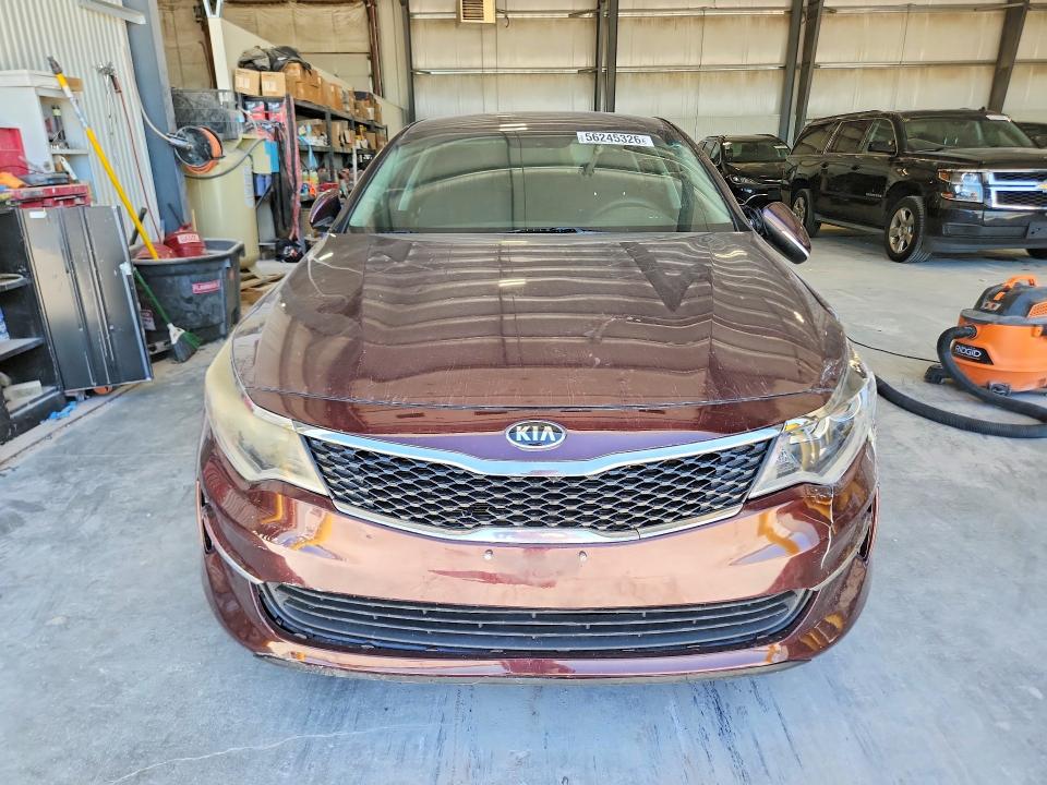 2016 Kia Optima VIN 5XXGT4L34GG084738 COPART salvage auction — FRONT END, Ne - Cert Of Title-Salvage, sold $975 on 2026-07-07 (photo 5)