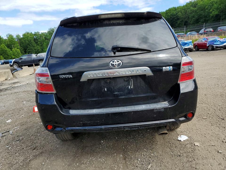 2008 Toyota Highlander VIN JTEEW41A282015100 COPART salvage auction — REAR END, Va - Certificate Of Title, sold $1,200 on 2026-07-02 (photo 6)