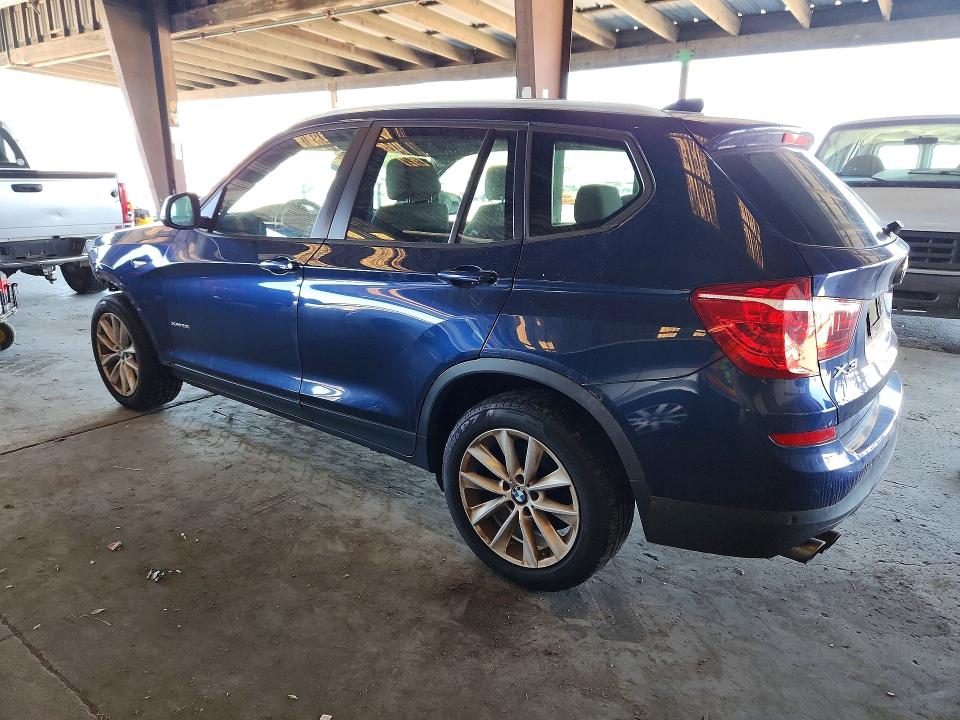 2016 BMW X3 VIN 5UXWX9C53G0D90623 COPART salvage auction — FRONT END, Ca - Salvage Certificate, sold $2,150 on 2026-07-09 (photo 2)