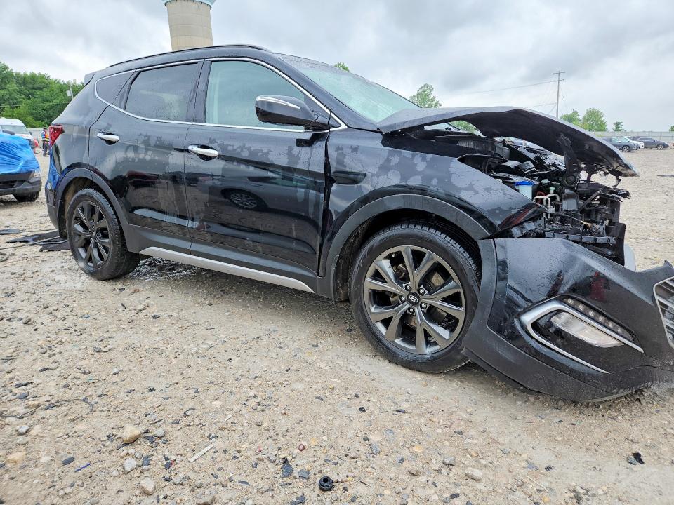 2018 Hyundai Santa fe VIN 5XYZWDLA4JG554302 COPART salvage auction — FRONT END, Mi - Certificate Of Title, sold $250 on 2026-07-23 (photo 4)