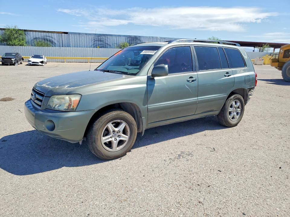 2005 Toyota Highlander VIN JTEDP21A550084416 COPART salvage auction — REAR END, Az - Cert Of Title - Salvage, sold $875 on 2026-07-17 (photo 1)