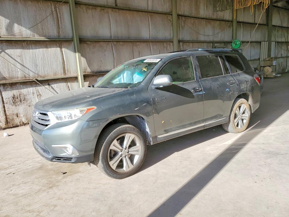 2012 Toyota Highlander VIN 5TDDK3EH5CS131986 COPART salvage auction — SIDE, Az - Cert Of Title - Salvage, sold $3,150 on 2026-07-27 (photo 1)