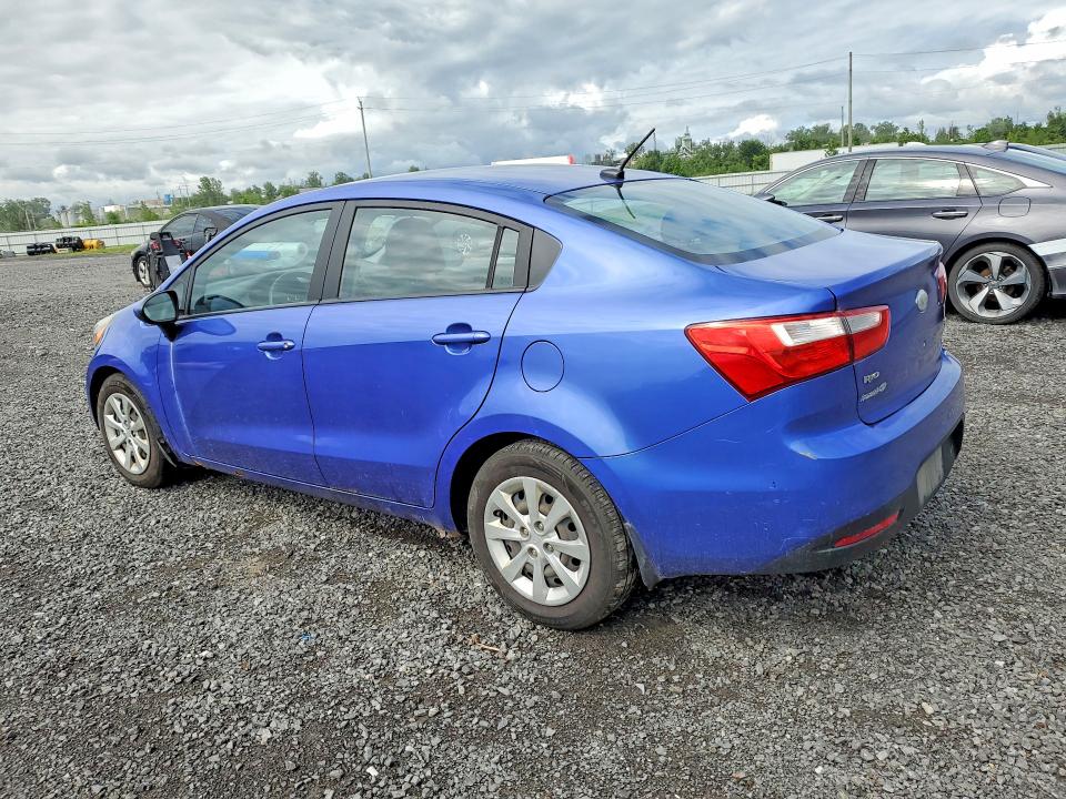 2013 Kia Rio VIN KNADM4A31D6242768 COPART salvage auction — FRONT END, Qc - Gravement Accidente, sold $575 on 2026-07-09 (photo 2)