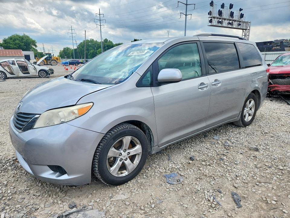 2012 Toyota Sienna VIN 5TDKK3DC0CS221642 COPART salvage auction — SIDE, Oh - Cert Of Title-Salvage, sold $1,100 on 2026-07-02 (photo 1)