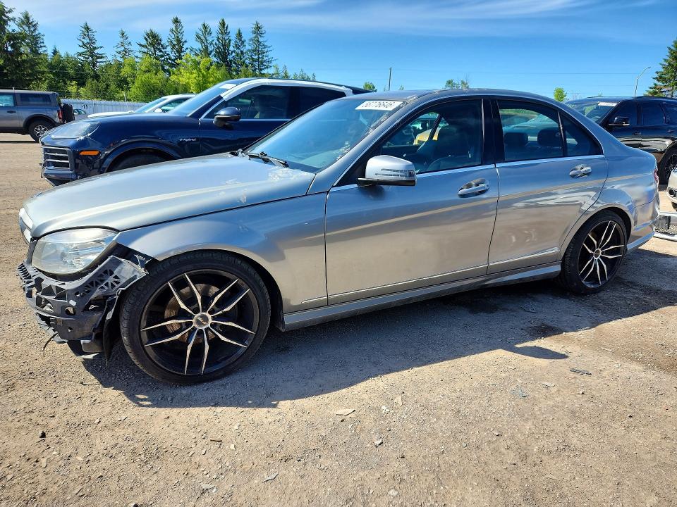 2011 Mercedes-benz C class VIN WDDGF5CB9BF587828 COPART salvage auction — FRONT END, On - Permit No Brand - Unfit, sold $750 on 2026-07-28 (photo 1)