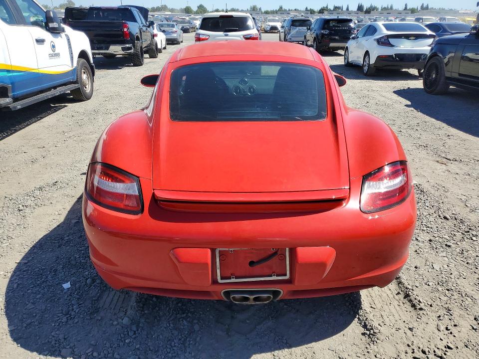 2007 Porsche Cayman VIN WP0AB29877U781671 COPART salvage auction — NORMAL WEAR, Fl - Dis/Dlr/Exp Only Clean Title, sold $7,800 on 2026-07-28 (photo 6)