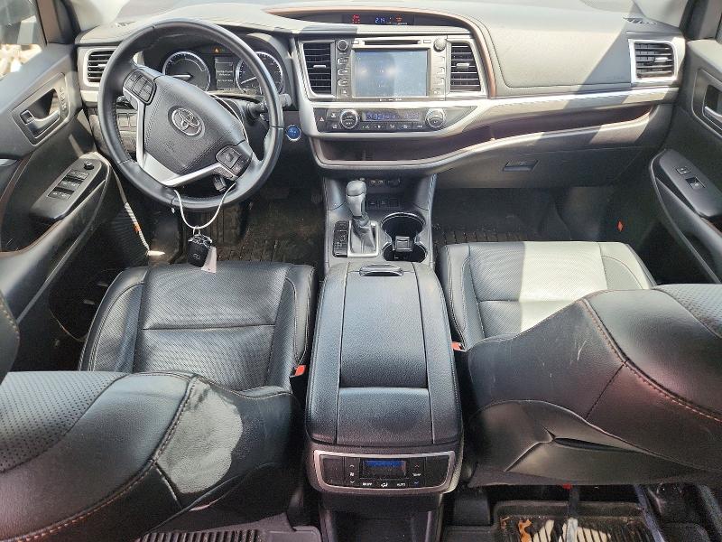 2019 Toyota Highlander VIN 5TDDGRFH1KS060044 COPART salvage auction — FRONT END, Wv - Salvage Certificate, sold $4,100 on 2026-07-21 (photo 8)